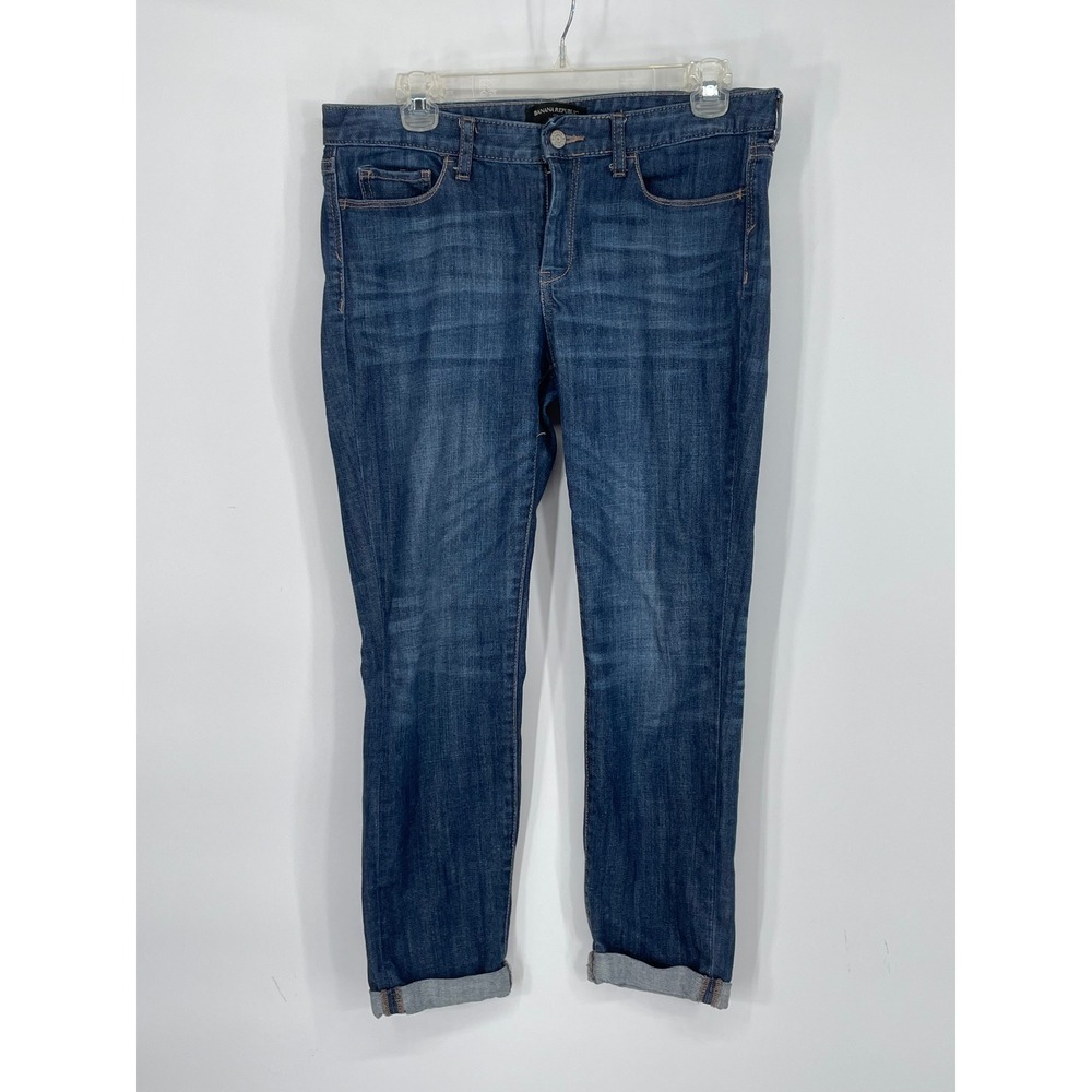 Banana Republic Women Jeans 6 Skinny Fit Blue Denim Dark Wash Stretch